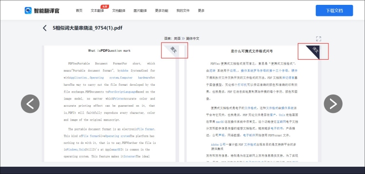 一键翻译PDF英文文献